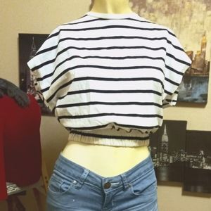 Black&White Striped Top